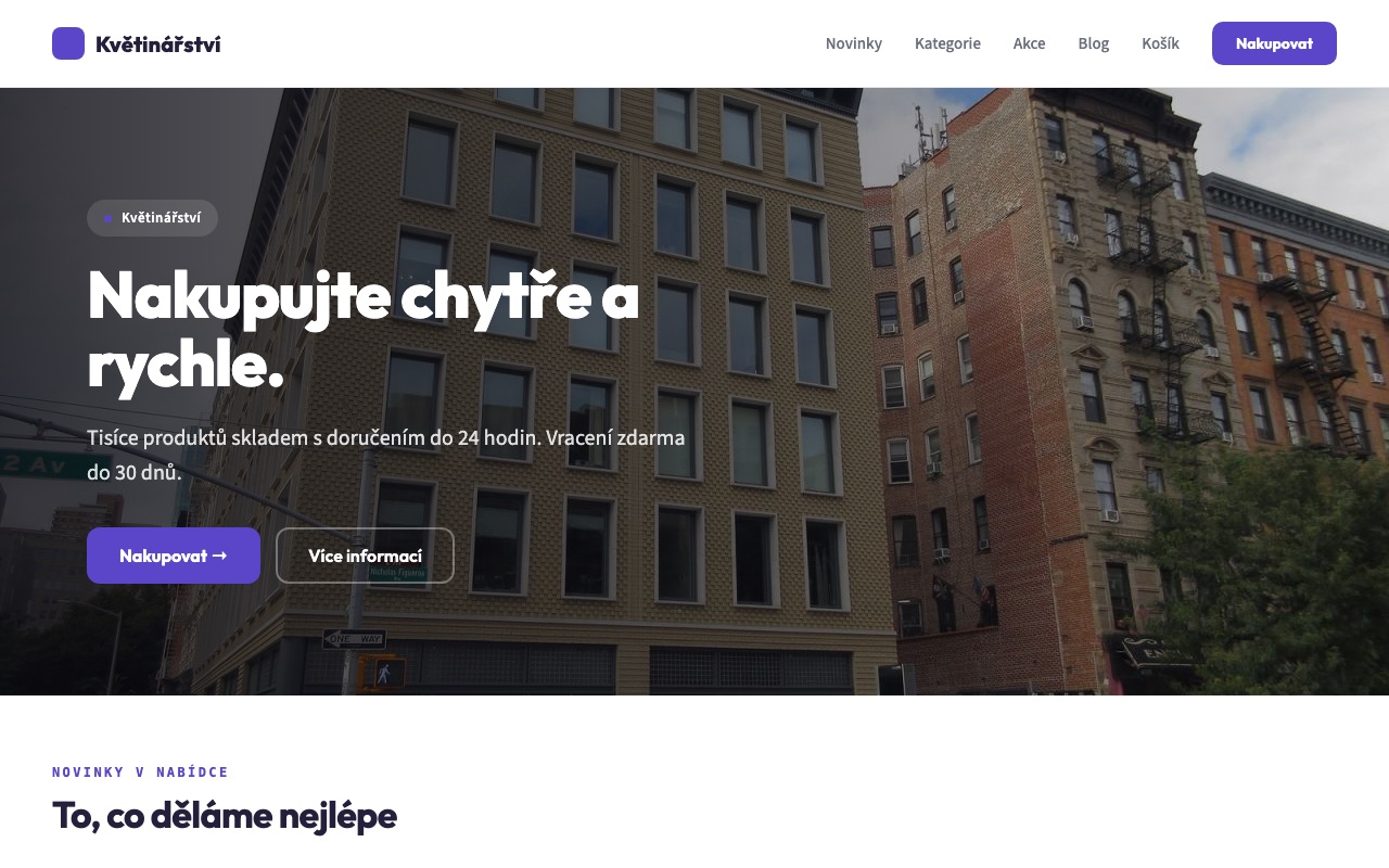 Náhled vzoru — Retail &amp; E-shop