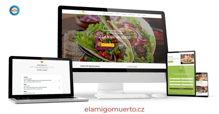 Webová stránka pro mexickou restauraci