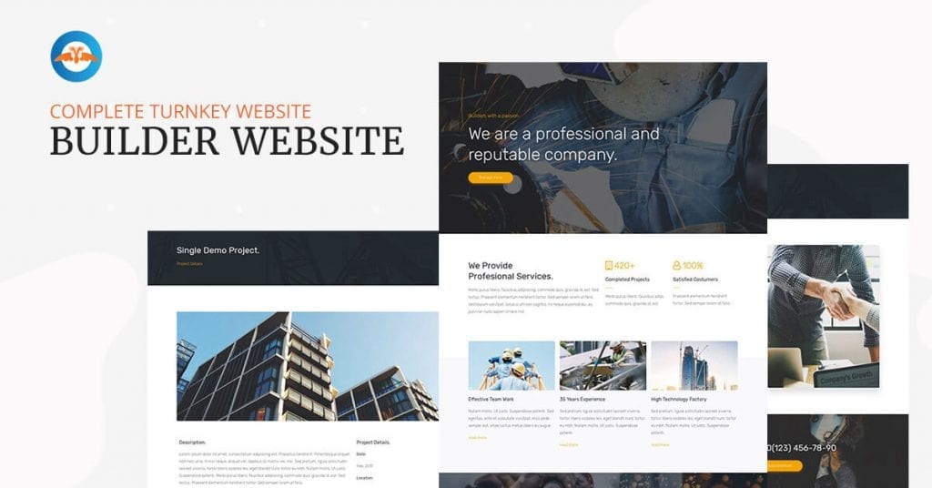 Builder website - complete turnkey website