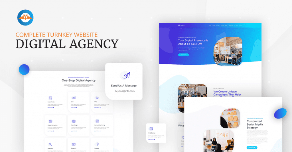 Complete turnkey website for digital agency