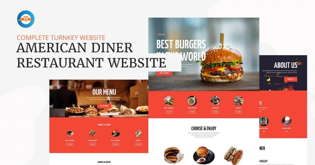 American diner restaurant business website