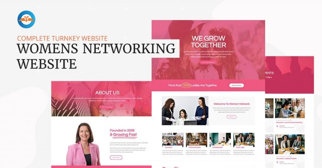 Women's networking business website