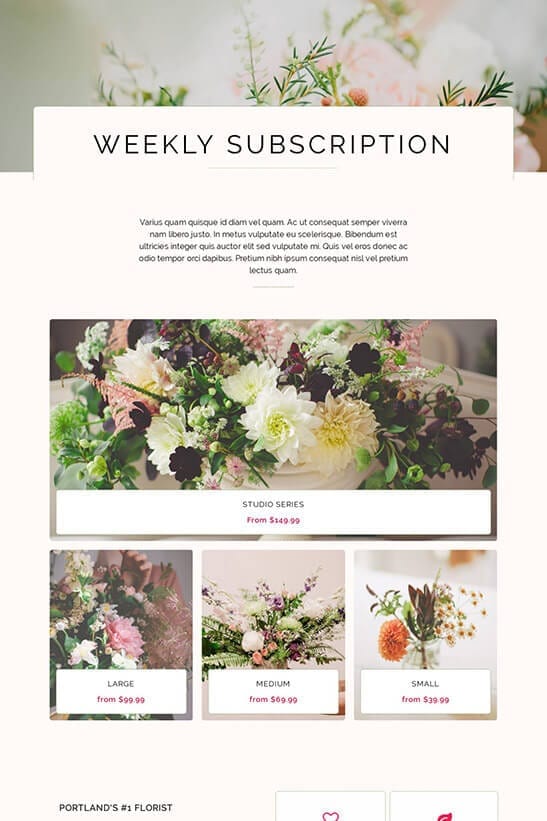 Flower subscription