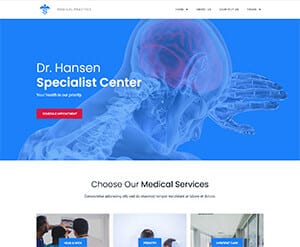 Medical practice business website