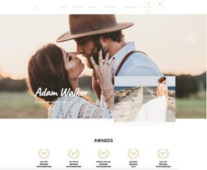 Wedding photography website design